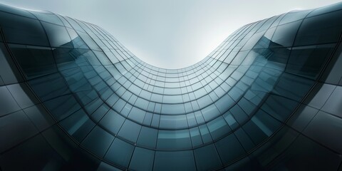 Curved Building With Sky in Background