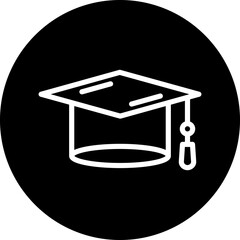 Vector Design Graduate Hat Icon Style