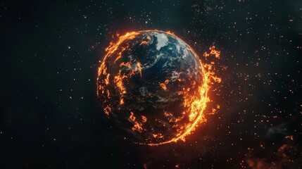 Burning Planet Earth.