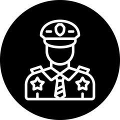Vector Design Officer Icon Style