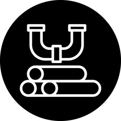 Vector Design Industry Pipe Icon Style