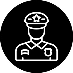 Vector Design Policeman Icon Style