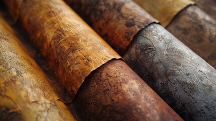 A unique and diverse texture paper with a range of styles and variations, from rough and rustic to smooth and sleek, all inspired by the mood board concept.