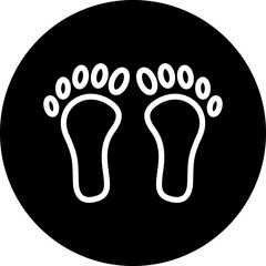 Vector Design Footprint Icon Style