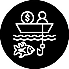 Vector Design Commercial Fishing Icon Style