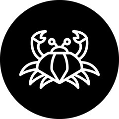Vector Design Crab Icon Style
