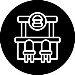 Vector Design Burger Bar Icon Style