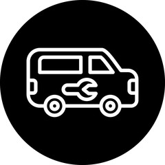 Vector Design Plumber Van Icon Style