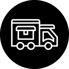 Vector Design Delivery Van Icon Style