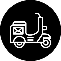 Vector Design Mail Bike Icon Style