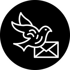 Vector Design Pigeon Post Icon Style