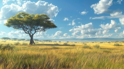 Obraz premium beautiful wide savanna.