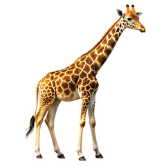 Naklejka premium giraffe on transparent background