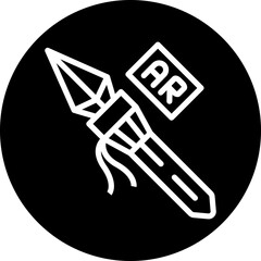 Vector Design Ar Spear Throwing Icon Style