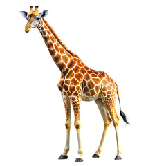 Fototapeta premium giraffe on transparent background