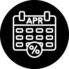 Vector Design Annual Percentage Rate Icon Style