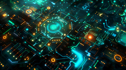 Obraz premium technology background, wallpaper 