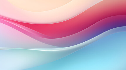Obraz premium Digital colorful soft curves abstract poster web background