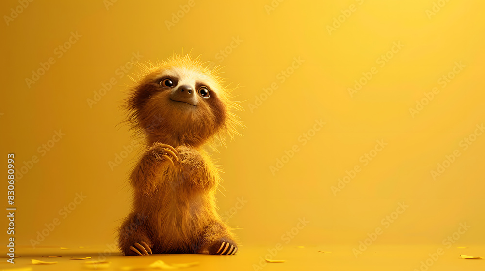 Canvas Prints baby sloth