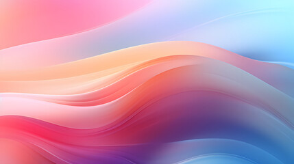 Obraz premium Digital colorful soft curves abstract poster web background