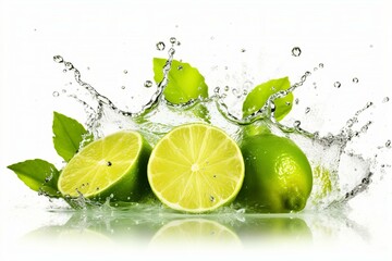 water, fruit, splash, lime, fresh, food, lemon, green, drop, citrus