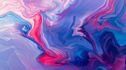 Fototapeta premium Vibrant Red and Blue Abstract Liquid Art Background