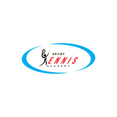 logo vector design for tennis sport