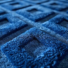 Vibrant Blue Luxury Textile