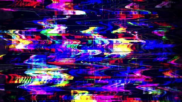 Glitchy TV: Noisy and Damaged Visual Overlay for Futuristic Broadcasts