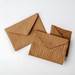 Card and envelope on a white background