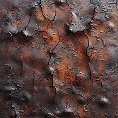 Weathered Metal Art: Rustic Texture and Rivets