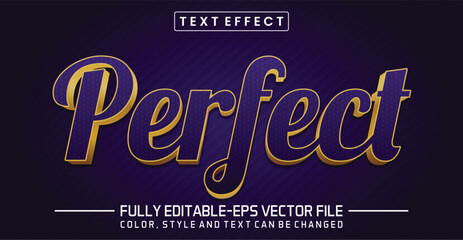 Perfect font Text effect editable
