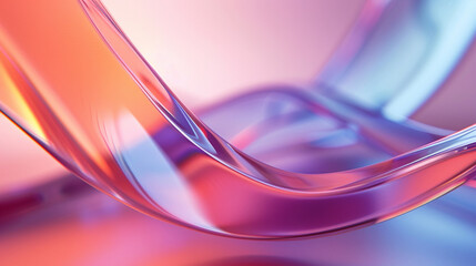 Naklejka premium Minimalistic Abstract with Blurred Glass Effect, A minimalistic abstract background with a blurred glass effect, 3D render