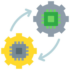 Machine To Machine Icon