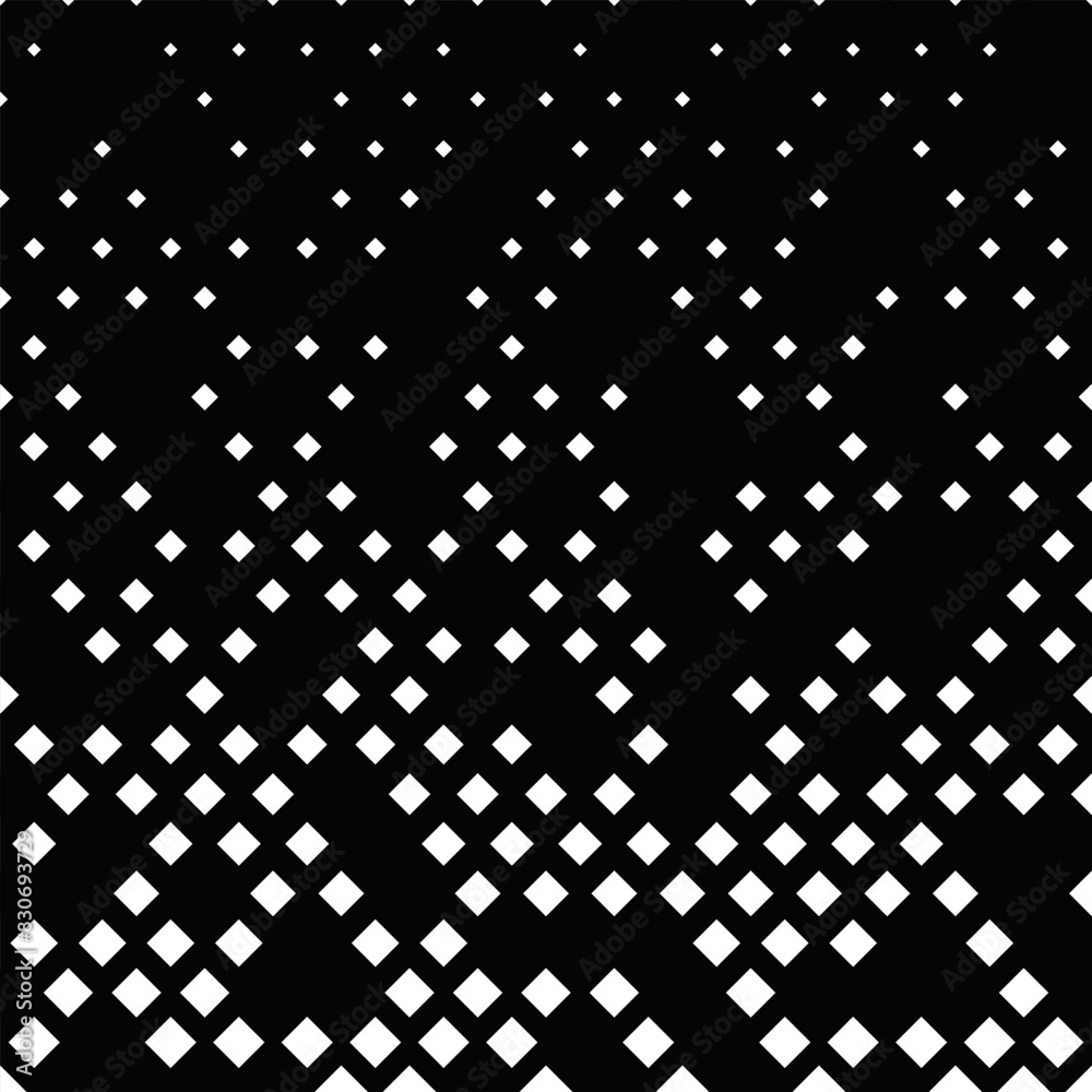 Poster black and white diagonal square pattern background - abstract vector design