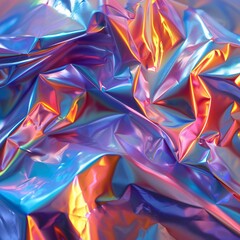 Vibrant, Multi-Color Holographic Foil Balloon