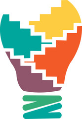 Infographic Light Bulb Puzzle