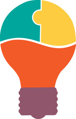 Infographic Light Bulb Puzzle