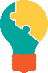 Infographic Light Bulb Puzzle