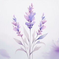 ラベンダーのイラスト