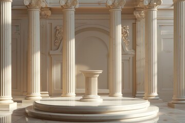 Fototapeta premium Classical Empty Podium