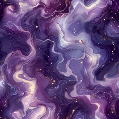 Obraz premium Seamless purple abstract alcohol ink abstract pattern background