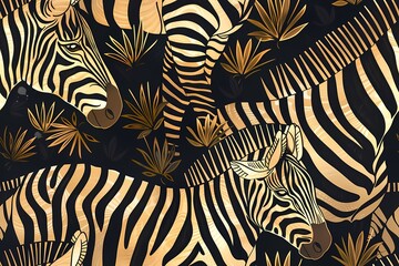 Seamless zebra pattern 