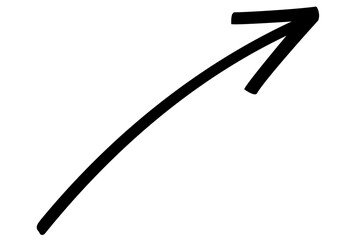 A thin line arrow vector illustration