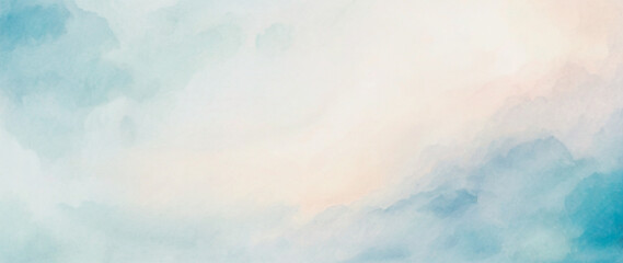 Abstract watercolor pink and blue background with watercolor splashes