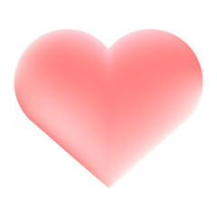 Heart illustration Isolated on white background