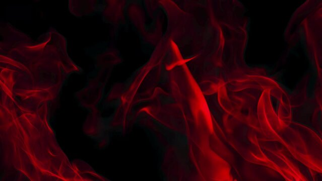 Inferno of Elegance - Red Flame Smoke - 4K Motion Graphics