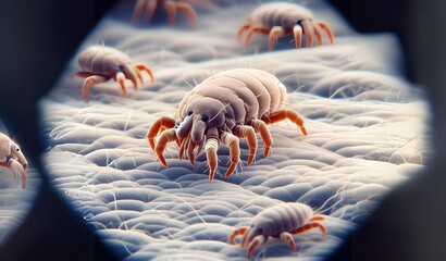 Dust mites are caused by dirt and not cleaning. causing itchy skin