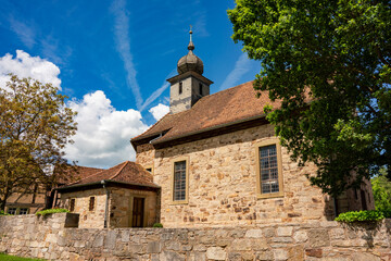 Fototapeta premium Fladungen, Open Air Museum, old buildings, old city, old, village, country life, countryside, buildings, 1800