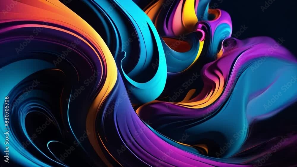 Poster A dark abstract background with deep shadows and ethereal elements, illuminated by dramatic lighting